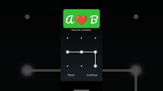 Pattern of AB Love ❤️❤️❤️...#lockscreen #pattern #lock #love #couples