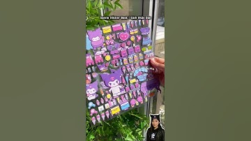 Sanrio Sticker Book | Sách Nhãn Dán Kuromi Melody Pochacco #shorts