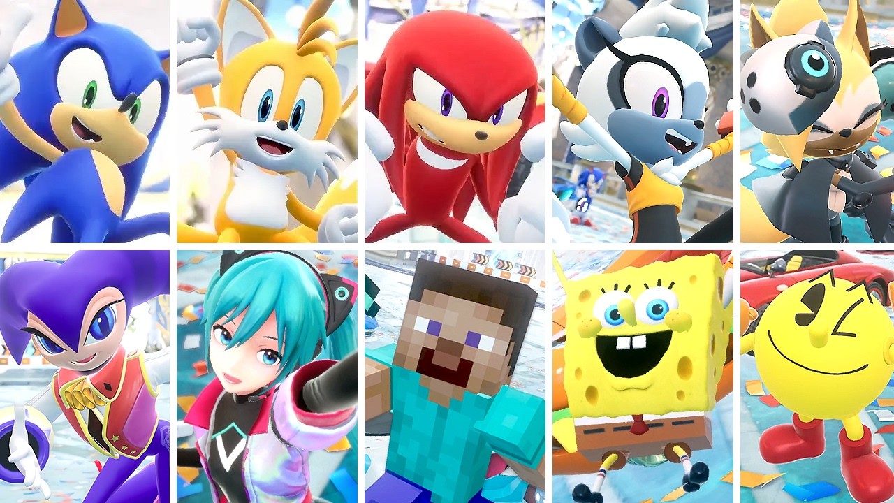 Sonic Racing CrossWorlds (Switch 2) - ALL Characters Victory Animations (DLC Included)