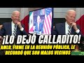 ¡AMLO recordó a Biden que han sido malos vecinos! Se quedó calladito. México se puso firme.