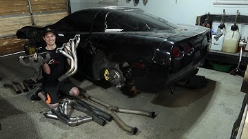 Long Tube Headers and X-Pipe TRANSFORM My C5 Corvette