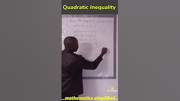 Quadratic Inequality Solution using Wavy Curve Method