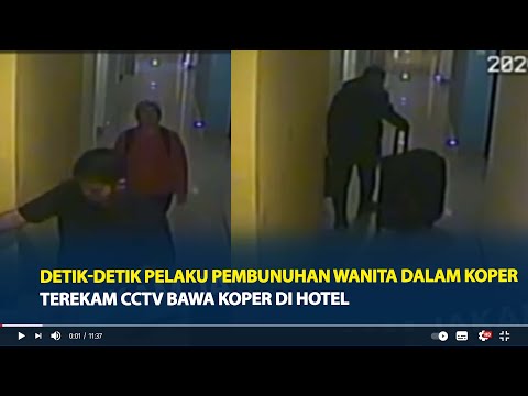 Detik-detik Pelaku Pembunuhan Wanita Dalam Koper di Bekasi, Terekam CCTV Bawa Koper di Hotel