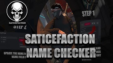 FiveM NAME CHECKER | SATICEFACTION NAME CHECKER Showcase | Paid Fivem Resource | SATICEFACTION 🖤💢