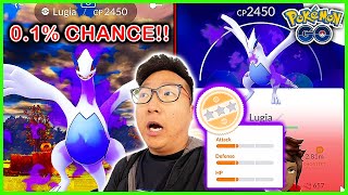 1 in 1000 Chance to Encounter This Shadow Lugia! As Rare as a Hundo! - Pokemon GO