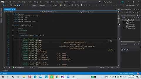 Aplikasi Administrasi Sekolah dan Aplikasi Kasir menggunakan Visual Studio