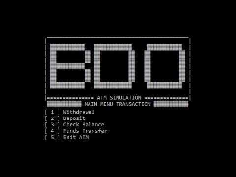 ATM SIMULATOR SYSTEM IN C++ WITH SOURCE CODE
