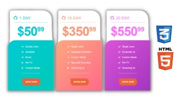 Pricing Table -CSS Pricing Table | Pricing Table Html CSS - Building a Pricing Table with HTML & CSS