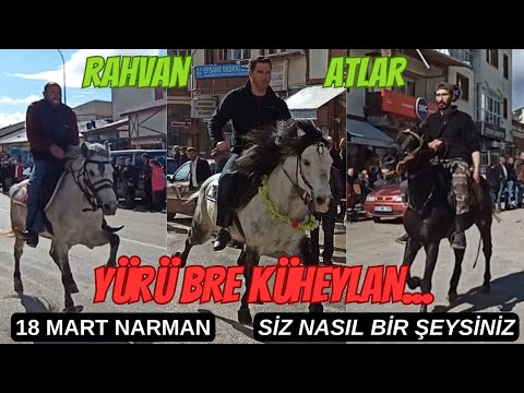 18 MART: ERZURUM NARMAN KURTULUŞ GÖSTERİLERİ / Rahvan Atlar Asfaltı Parçalayarak Yarıştılar