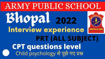 APS interview experience | APS Bhopal  | PRT (all subject ) | 23rd March 2022 |