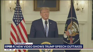 Outtake video shows Trump saying, 'I don't want to say the election is over,' day after Capitol atta