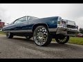 OG clean 72 donk squatting on 26 inch Forgiato wheels in HD