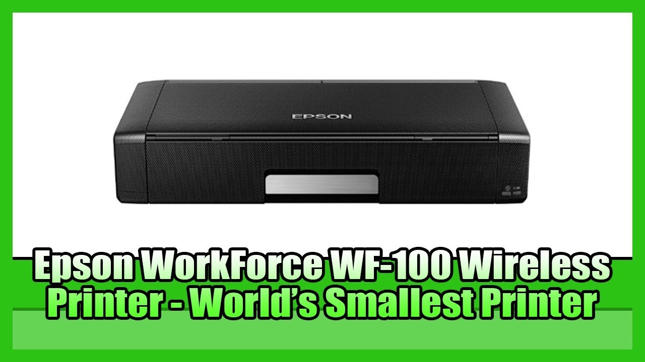 Epson WorkForce WF100 Wireless PrinterWorld's SMALLEST Printer BEST