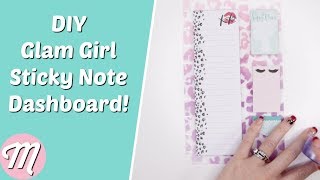 Happy Planner Glam Girl DIY Sticky Note Dashboard!