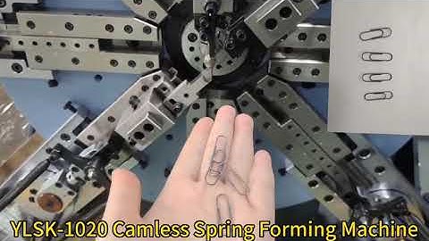 YLSK 1020 Camless spring forming machine to make paper clip.Wire diameter 0.2-2.5mm .