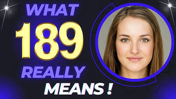 What 189 Really Means ❤️Why You Keep Seeing Angel Number 189✔️Meaning
