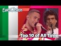 Top 10 ESC Songs Ever: Italy | Best Italian Eurovision Songs