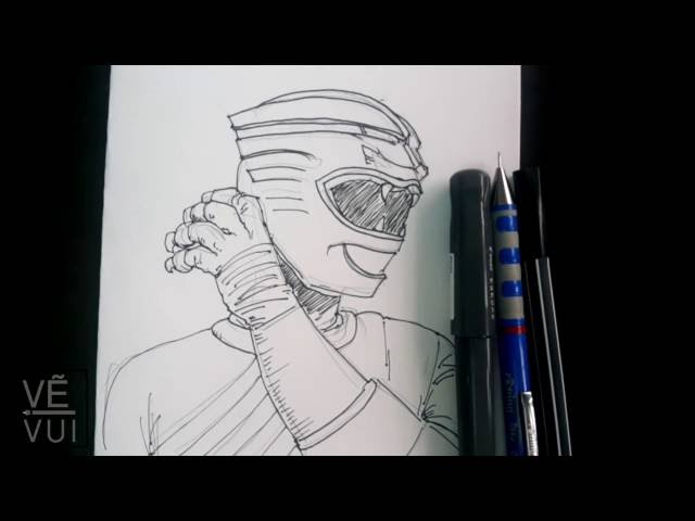 Hướng Dẫn Vẽ Siêu Nhân Gao Đỏ - Drawing Gao Ranger - Youtube