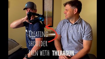 Treat shoulder pain with Theragun, intro and technique