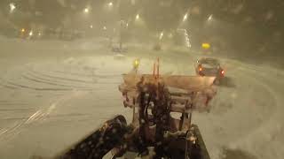 Snow plowing during heavy 40cm snowstorm | volvo L70H | Tokvam UT490