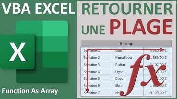 Fonction VBA Excel pour retourner une plage de cellules