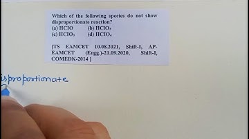 Chemistry |Redox reaction| species do not show disproportionate reaction | NEET | IIT JEE |Class 11|