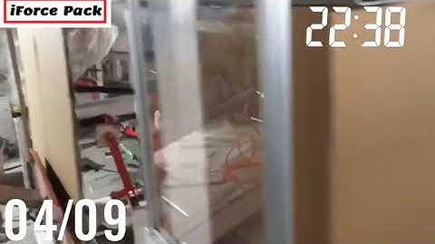 Big carton box automatic forming cartoning erecting  feeding machine testing video