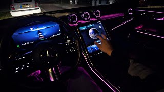 2025 Mercedes C300 Night Drive | Luxury After Dark 4K 60fps