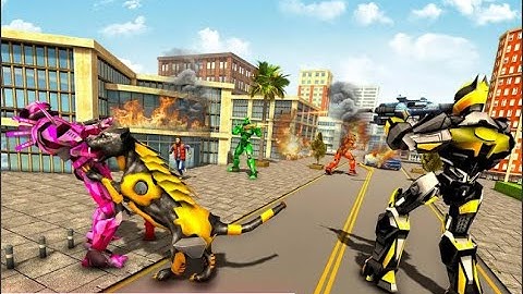 Panther Robot Transform Part-4 | New Rescue City Robot Transforming Android GamePlay | By Game Crazy