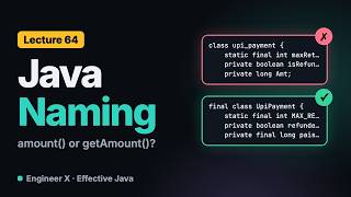 Java Naming Conventions: Records, Getters and Clean API Names | Effective Java L64