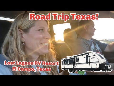 El Campo Lost Lagoon Texas!  Life With Favor RV Vlog!    Getting there, Setting up and Exploring!