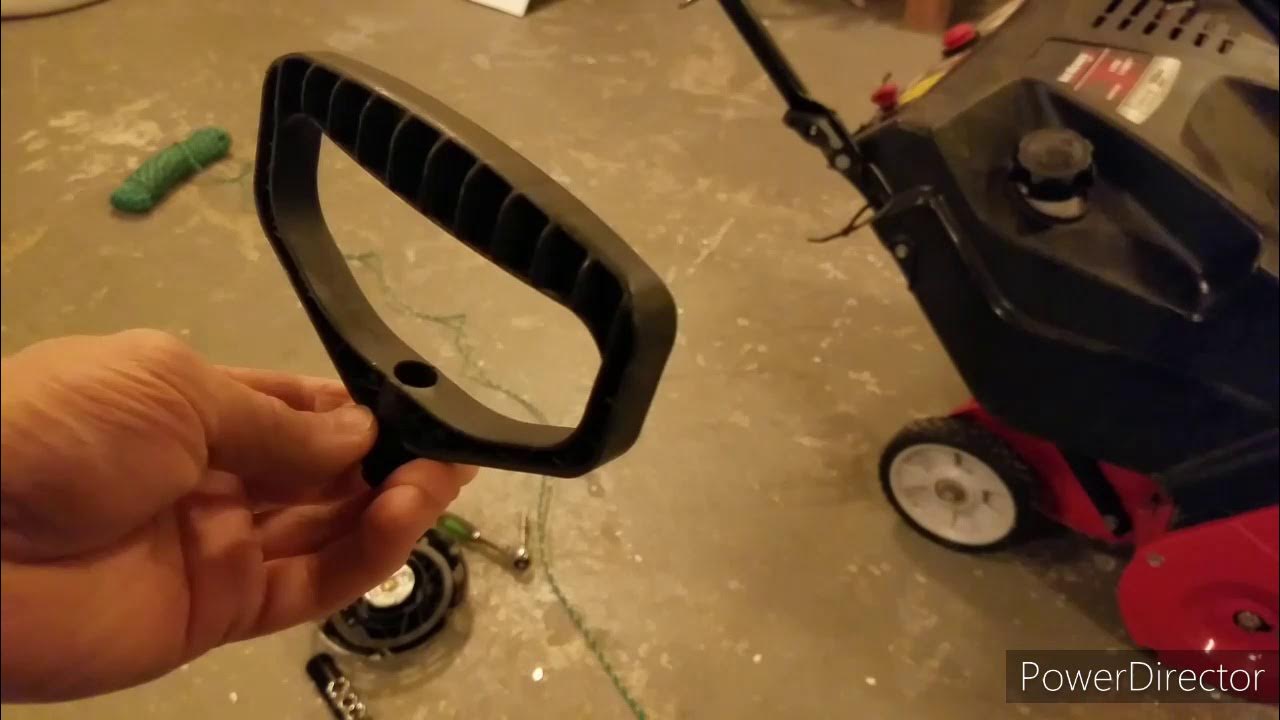 pull rope repair yardman MTD craftsman snowblower YouTube