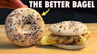 Healthy 3 Ingredient Protein Bagels (no yeast)