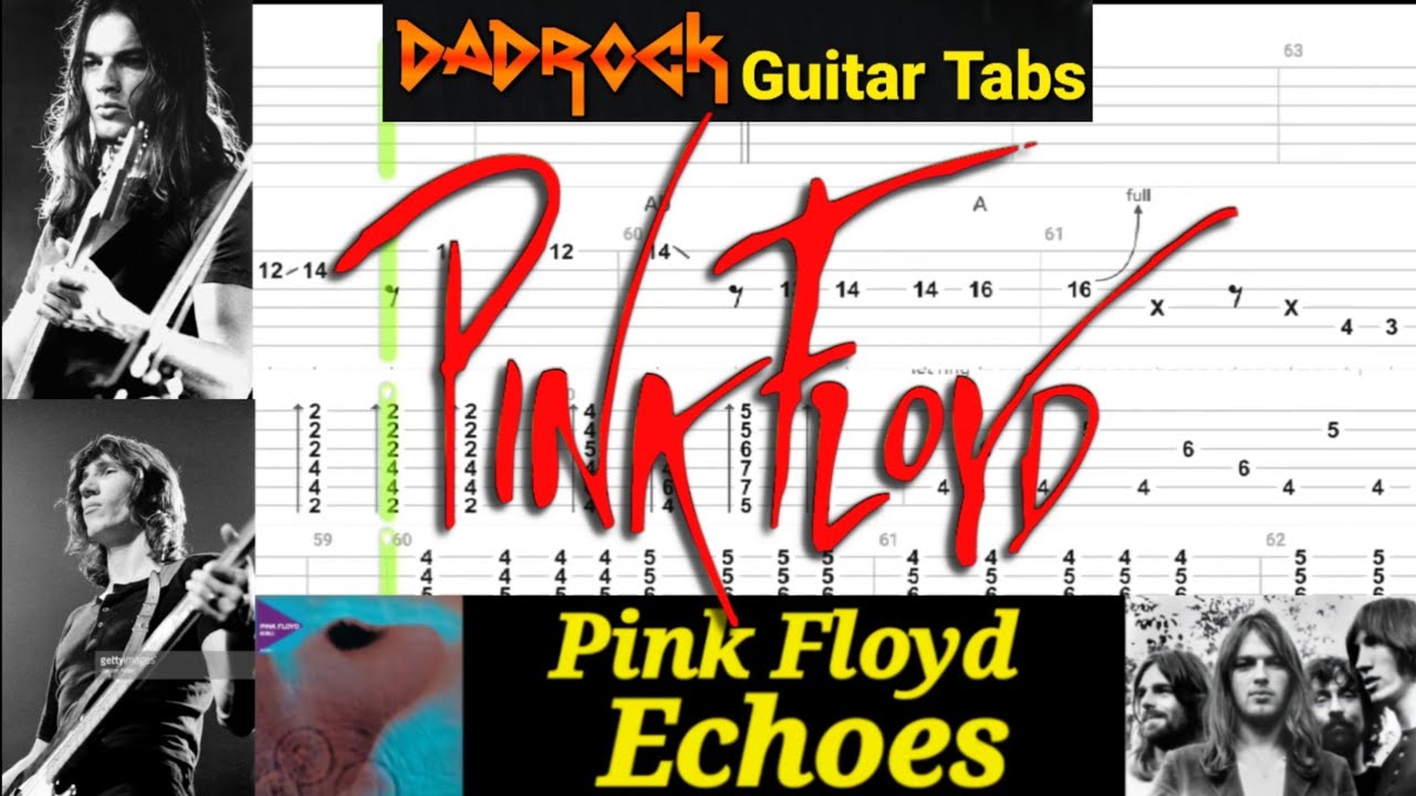 Echoes - Pink Floyd - Guitar Backing Track (w/tabs)(Request