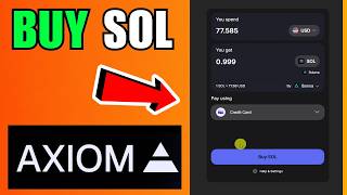 How To Buy SOL On Axiom (2026) (Complete Guide) screenshot 3