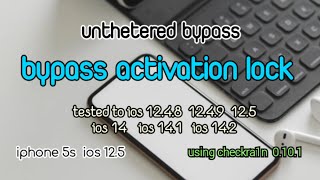 how to bypass icloud iphone 5s ios 12.5 unthetered #untheteredbypass  #icloudbypass #ios12.5