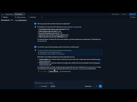 Video thumbnail: Chat & Research Overview