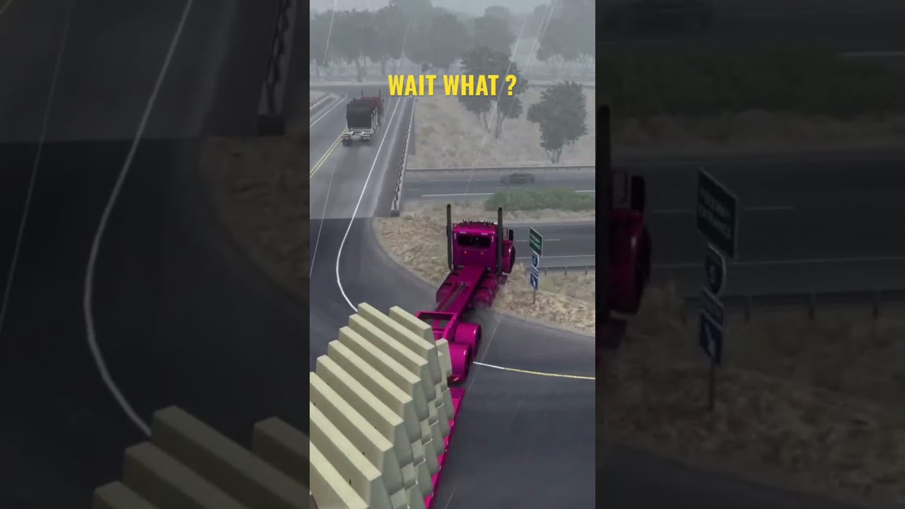 When YOU LOSE Your BRAKES In The RAIN American Truck Simulator Shorts Ats
