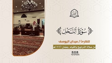 تلاوة من سورة النحل للقارئ ميدان اليوسف من ليالي رمضان 1445هـ | Surah An-Nahl