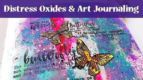 Art Journal Page with Distress Oxide Inks
