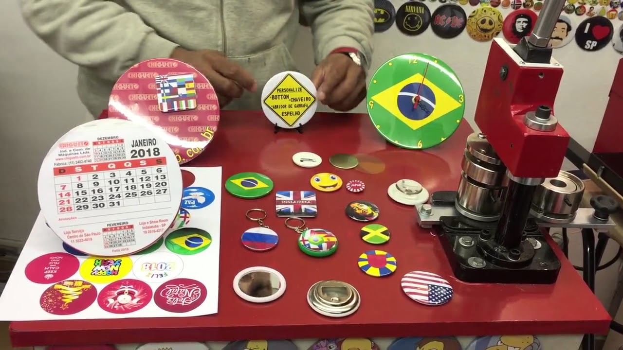 Tudo sobre a prensa de Bottons para matriz reta da Chigueto! Modelo CHR1