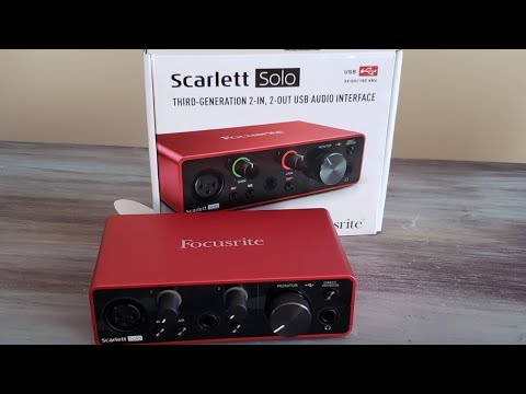 Focusrite Scarlett Solo Third Generation 2 in, 2 out USB Audio Interface Unboxing And Review