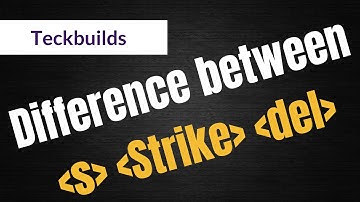 Difference between Strike S Del tag in html || Strike,S,Del me difference kya hai