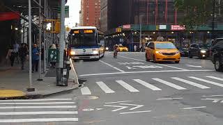 SIM1 Bus at Broadway & Warren Street