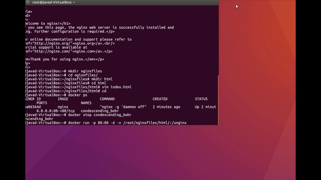 Docker nginx ubuntu. Docker nginx ubuntu