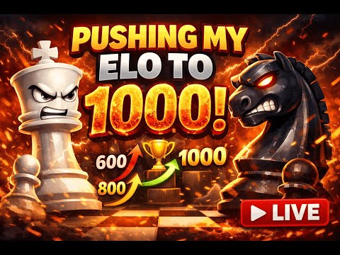 Pushing Towards 1000 elo in Blitz // Chess.com