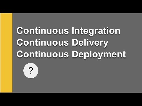 Difference between Continuous Integration, Delivery & Deployment
