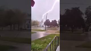 Lightning strikes the church