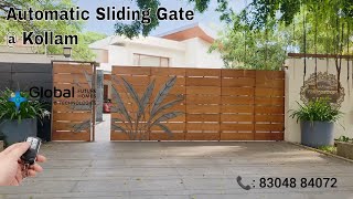 Automatic Sliding Gate motor installed at Dr. Ravi Pillai's Home Kollam | Automation 📞 8304884072
