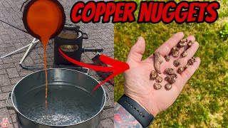 Don’t Try This at Home! Pouring 1,100°C Copper into Water 💦 😱